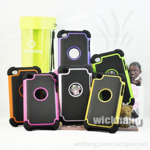 Heavy Duty High-End Glitter Hybrid Studded Diamond Cover Hard Case for Apple iPod Touch 4